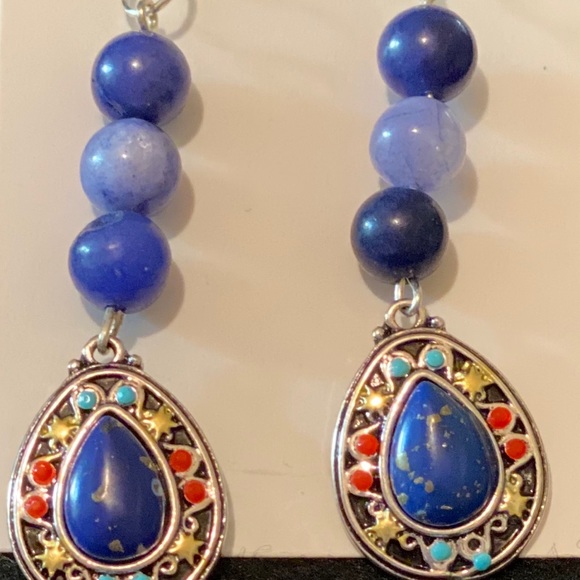 25% DROP!! Gorgeous Handmade 3” Dangle Earrings! - Picture 4 of 6